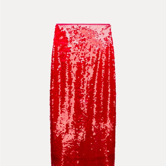 ZARA WOMAN COLLECTION Sequin pencil skirt Size L. NWT - Picture 10 of 10